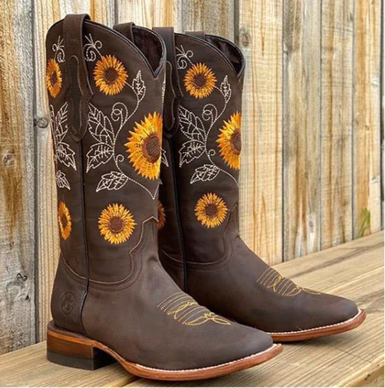 Florence | Women's Bohemian-Style Boots, Autumn Walking Boots | Everlasting Boutique | Dark Brown