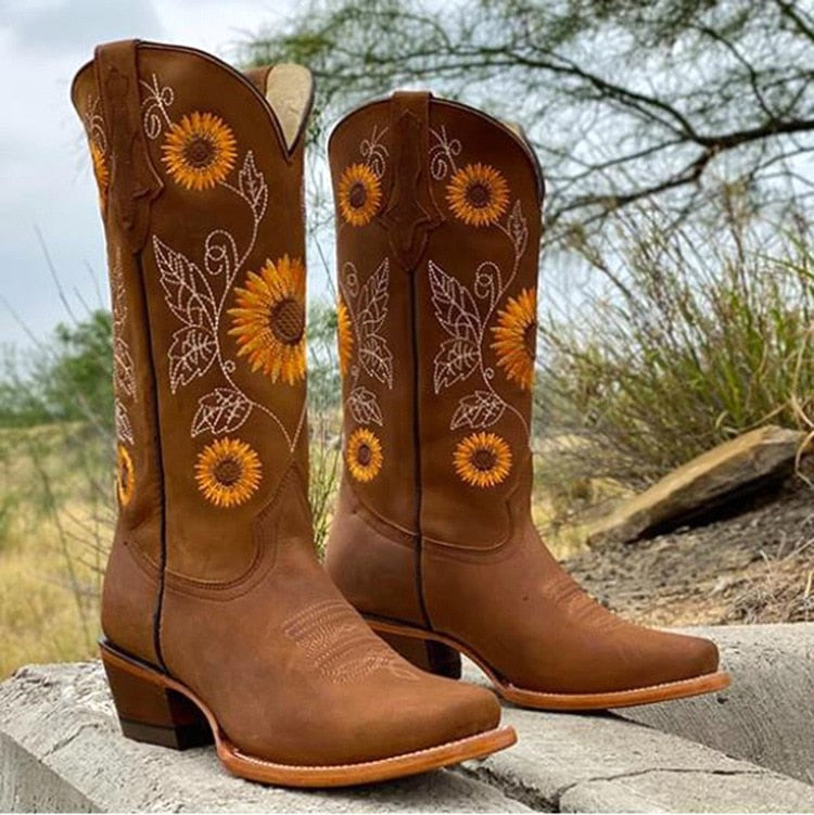 Florence | Women's Bohemian-Style Boots, Autumn Walking Boots | Everlasting Boutique | Brown