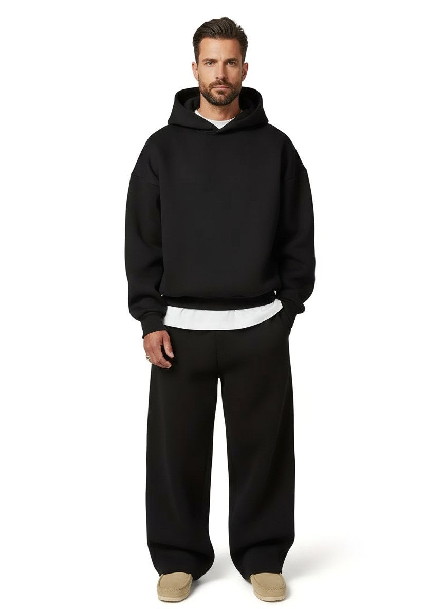 Florian | Men's Hooded Tracksuit with Straight Fit, Hoodie Set | Everlasting Boutique | Light Grey