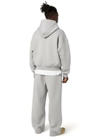 Florian | Men's Hooded Tracksuit with Straight Fit, Hoodie Set | Everlasting Boutique | Light Grey