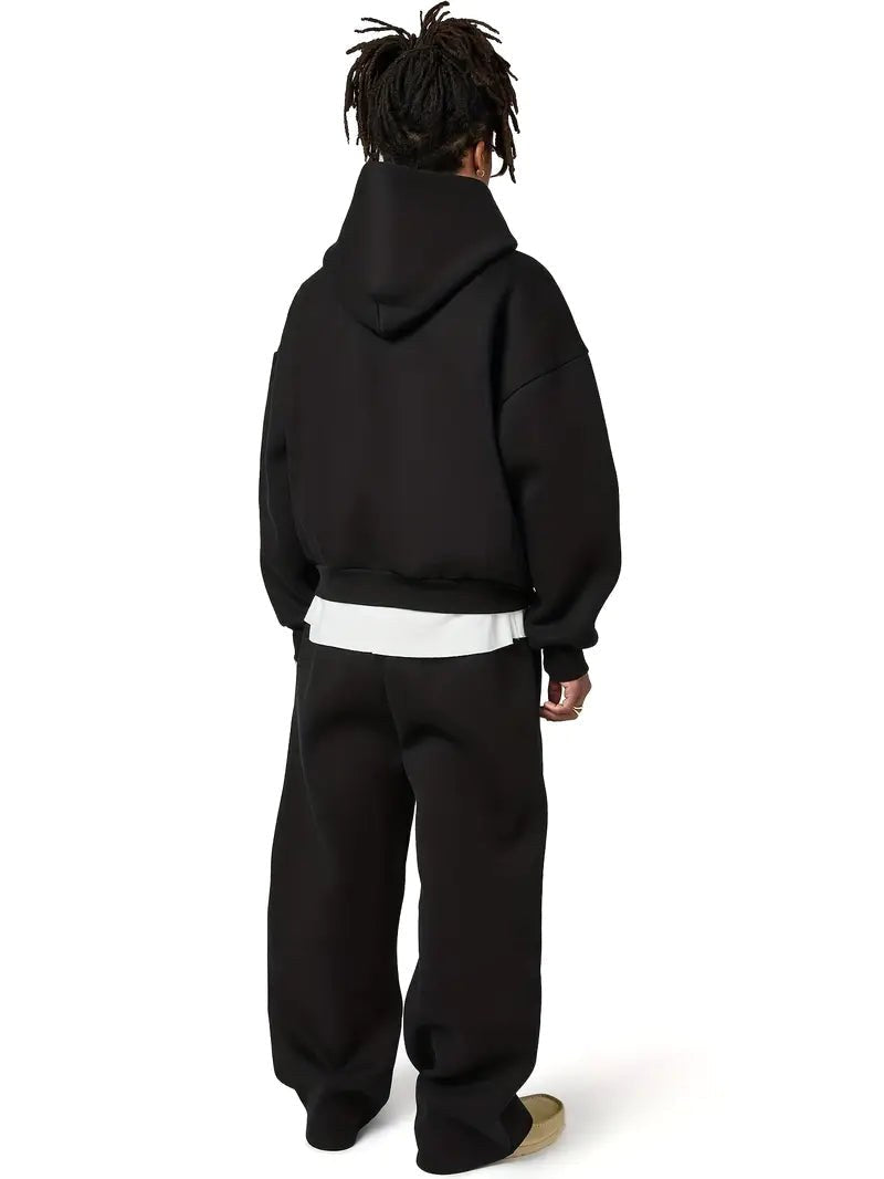 Florian | Men's Hooded Tracksuit with Straight Fit, Hoodie Set | Everlasting Boutique | Light Grey