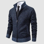 Frank | Men's Zip-Up Cardigan, Lightweight Cardigan Jacket | Everlasting Boutique | Black