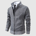 Frank | Men's Zip-Up Cardigan, Lightweight Cardigan Jacket | Everlasting Boutique | Black