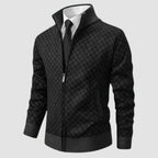 Frank | Men's Zip-Up Cardigan, Lightweight Cardigan Jacket | Everlasting Boutique | Black