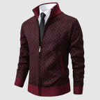 Frank | Men's Zip-Up Cardigan, Lightweight Cardigan Jacket | Everlasting Boutique | Black