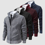 Frank | Men's Zip-Up Cardigan, Lightweight Cardigan Jacket | Everlasting Boutique | Black