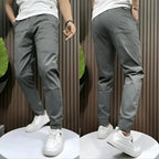 Frank | Men's Elasticated Cargo Trousers, Flexible Stretch Trousers | Everlasting Boutique