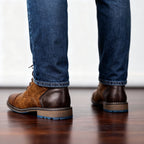 Franz | Men's Lace-Up Boots with Reinforced Toe Cap, Rugged Ankle Boots | Everlasting Boutique | Dark Brown