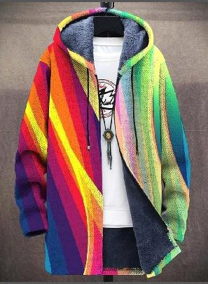 Franziska | Women's Knit Waistcoat with Artistic Design, Elegant Knit Cardigan | Everlasting Boutique | Multicolour Blue