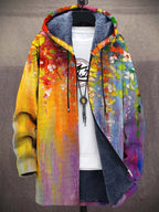 Franziska | Women's Knit Waistcoat with Artistic Design, Elegant Knit Cardigan | Everlasting Boutique | Multicolour Blue