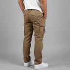 Freddie | Men's Relaxed Fit Cargo Trousers, Side Pocket Streetwear Trousers | Everlasting Boutique | Grey