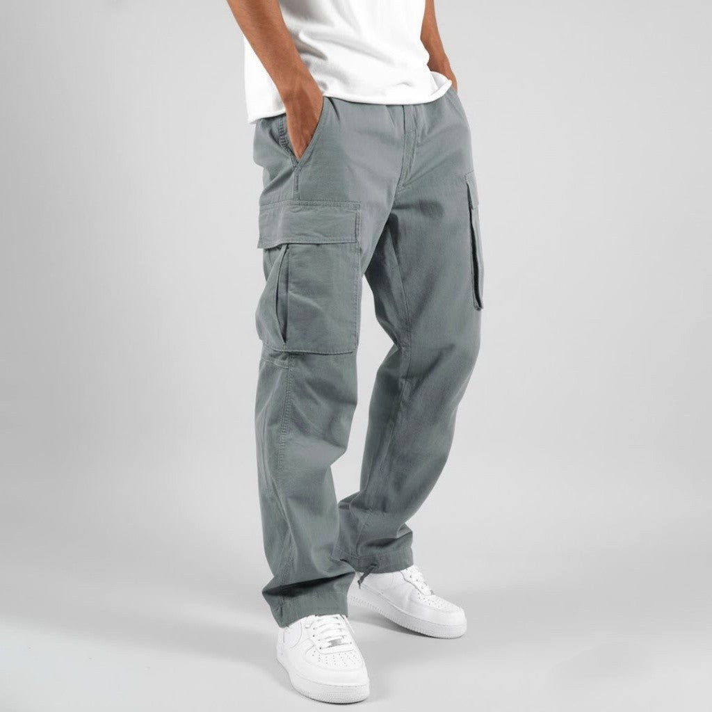 Freddie | Men's Relaxed Fit Cargo Trousers, Side Pocket Streetwear Trousers | Everlasting Boutique