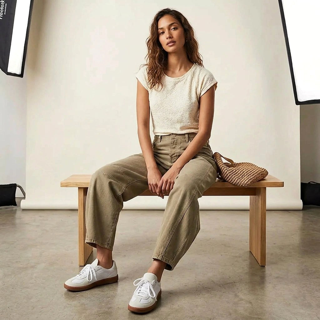 Freya | Women's Relaxed Barrel Jeans, High-Waist Denim Jeans | Everlasting Boutique