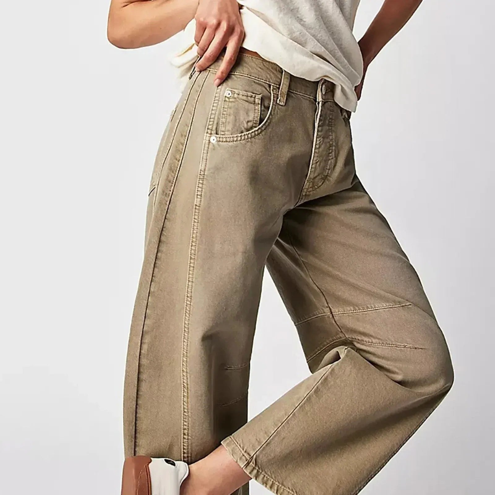 Freya | Women's Relaxed Barrel Jeans, High-Waist Denim Jeans | Everlasting Boutique