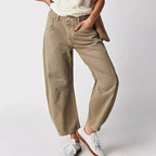 Freya | Women's Relaxed Barrel Jeans, High-Waist Denim Jeans | Everlasting Boutique
