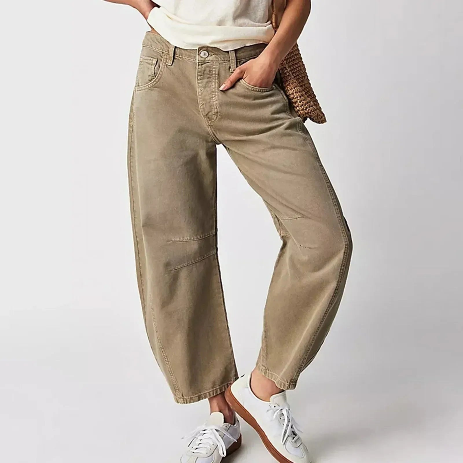 Freya | Women's Relaxed Barrel Jeans, High-Waist Denim Jeans | Everlasting Boutique