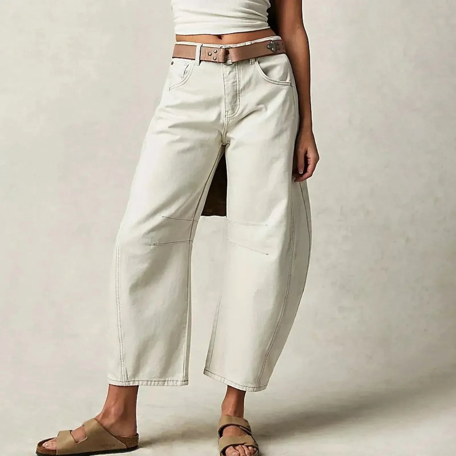 Freya | Women's Relaxed Barrel Jeans, High-Waist Denim Jeans | Everlasting Boutique