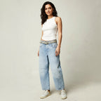 Freya | Women's Relaxed Barrel Jeans, High-Waist Denim Jeans | Everlasting Boutique
