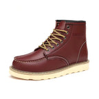 Fritz | Men's Leather Boots in Natural Tone, Rugged Autumn Boots | Everlasting Boutique | Bordeaux