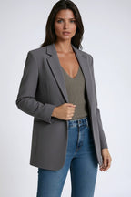 Gabrielle | Women's Long Blazer with Lapels, Tailored Blazer | Everlasting Boutique