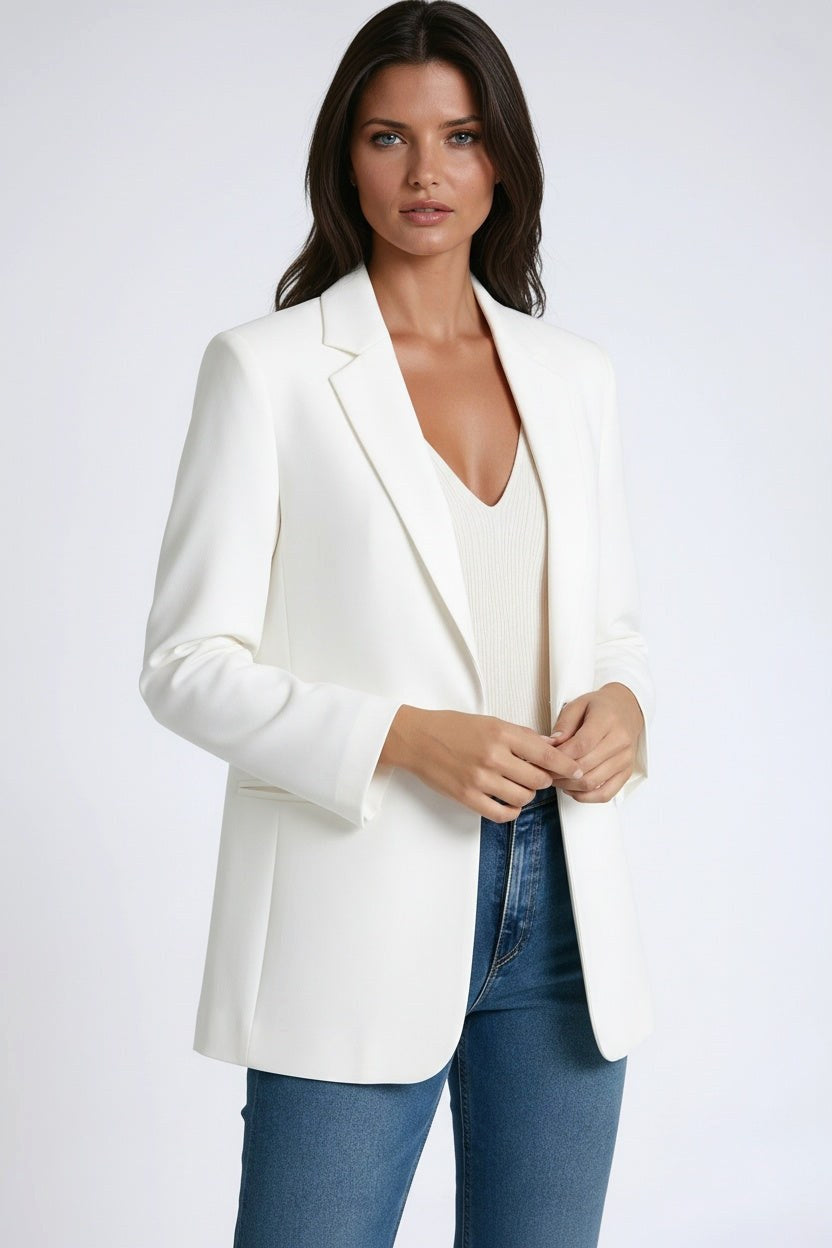 Gabrielle | Women's Long Blazer with Lapels, Tailored Blazer | Everlasting Boutique