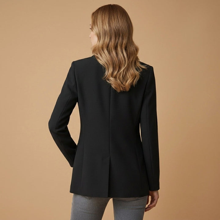 Gabrielle | Women's Tailored Cotton Blend Blazer, Notched Lapel Smart Jacket | Everlasting Boutique