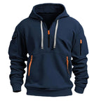 Gareth | Men's Zip-Pocket Casual Hoodie, Relaxed Hooded Jumper | Everlasting Boutique
