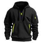 Gareth | Men's Zip-Pocket Casual Hoodie, Relaxed Hooded Jumper | Everlasting Boutique