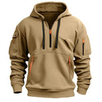 Gareth | Men's Zip-Pocket Casual Hoodie, Relaxed Hooded Jumper | Everlasting Boutique