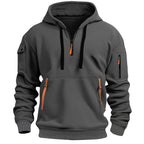 Gareth | Men's Zip-Pocket Casual Hoodie, Relaxed Hooded Jumper | Everlasting Boutique