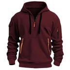 Gareth | Men's Zip-Pocket Casual Hoodie, Relaxed Hooded Jumper | Everlasting Boutique