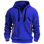Gareth | Men's Zip-Pocket Casual Hoodie, Relaxed Hooded Jumper | Everlasting Boutique