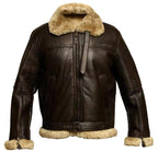 Garrett | Men's Shearling-Lined Leather Jacket, Warm Flight-Style Coat | Everlasting Boutique