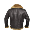 Garrett | Men's Shearling-Lined Leather Jacket, Warm Flight-Style Coat | Everlasting Boutique