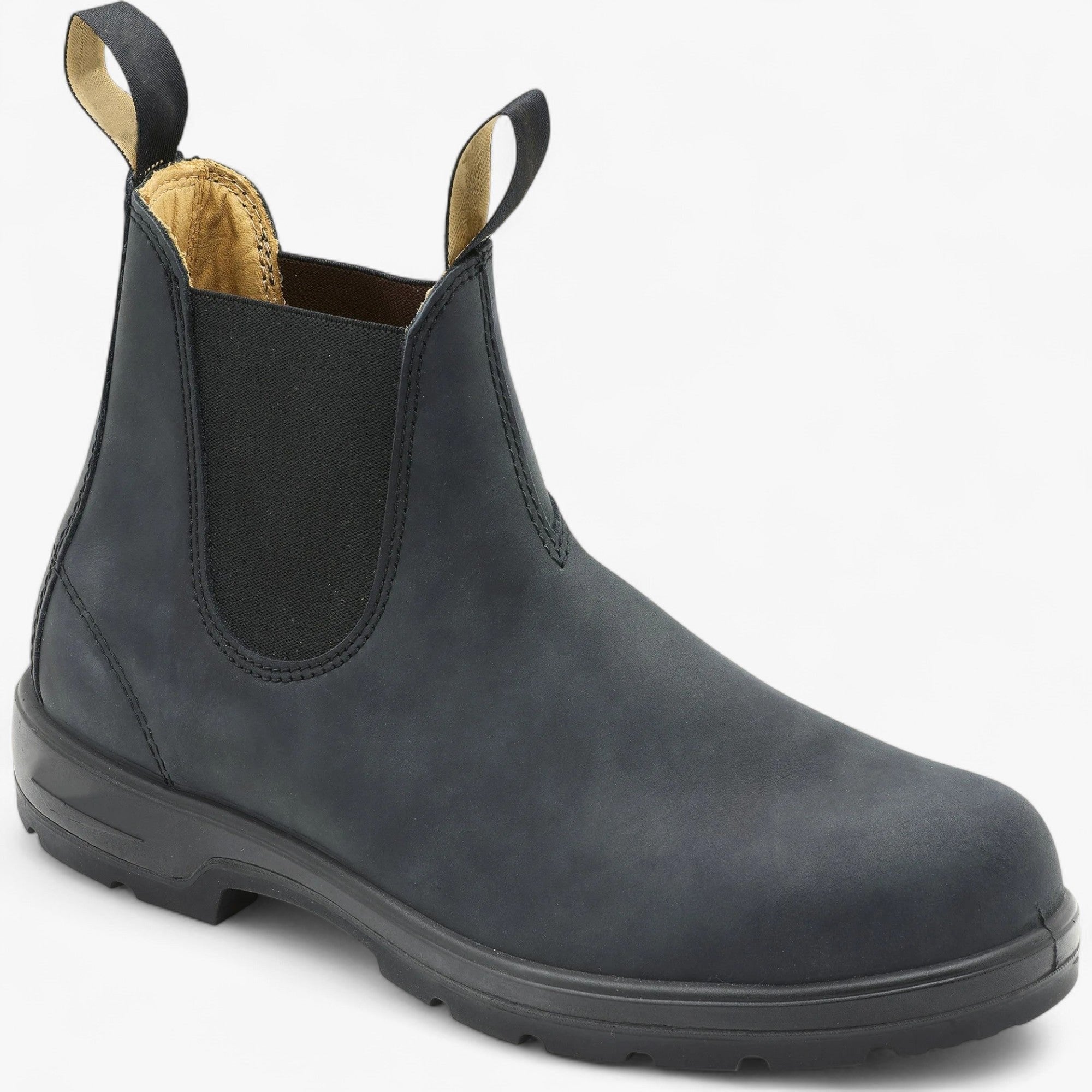 George | Men's Chelsea Leather Slip-On Ankle Boots, Classic Slip-On Boots | Everlasting Boutique