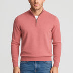 George | Men's Textured Merino Wool V-Neck Jumper, Structured Knit Jumper | Everlasting Boutique
