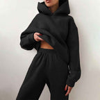 Georgia | Women's Oversized Hooded Loungewear Set, Wide-Leg Two-Piece Set | Everlasting Boutique