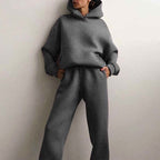 Georgia | Women's Oversized Hooded Loungewear Set, Wide-Leg Two-Piece Set | Everlasting Boutique