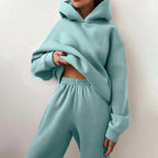 Georgia | Women's Oversized Hooded Loungewear Set, Wide-Leg Two-Piece Set | Everlasting Boutique