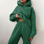 Georgia | Women's Oversized Hooded Loungewear Set, Wide-Leg Two-Piece Set | Everlasting Boutique