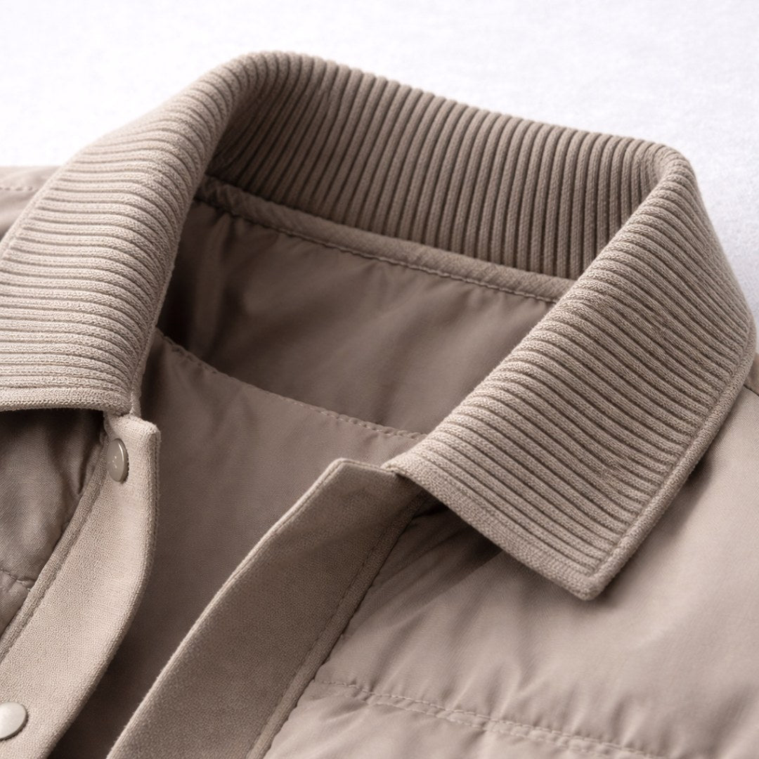 Gerd | Men's Quilted Jacket with Modern Design, City Jacket for Every Day | Everlasting Boutique | Brown