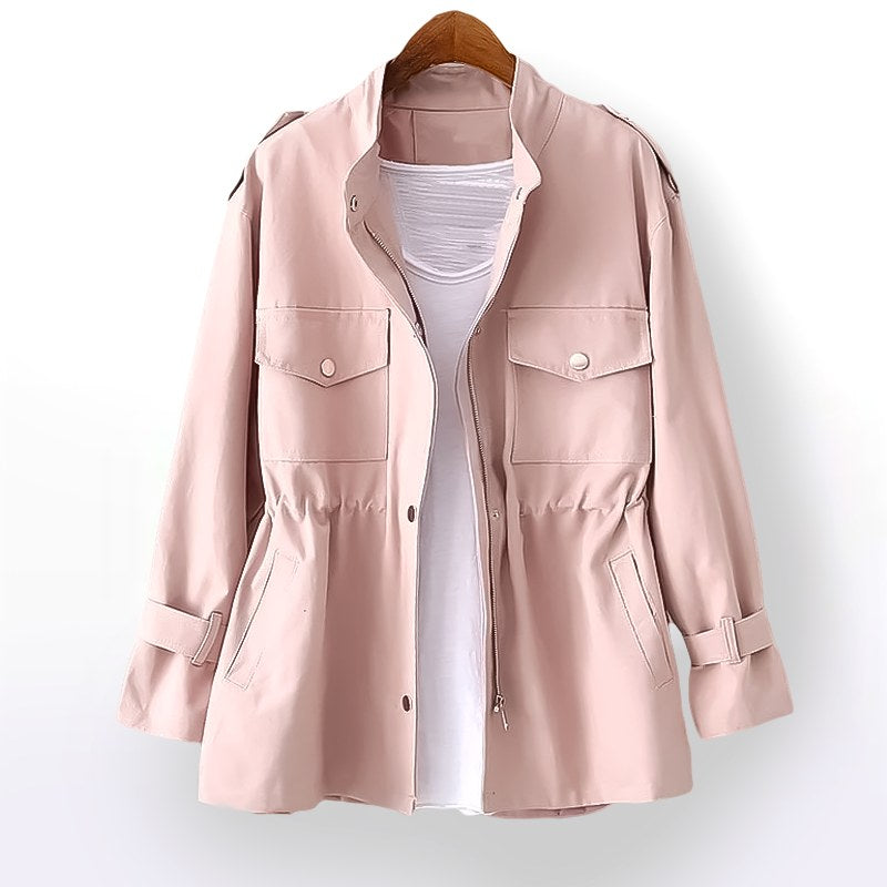 Gillian | Women's Durable Rain Coat, Practical Autumn Coat | Everlasting Boutique | Pink