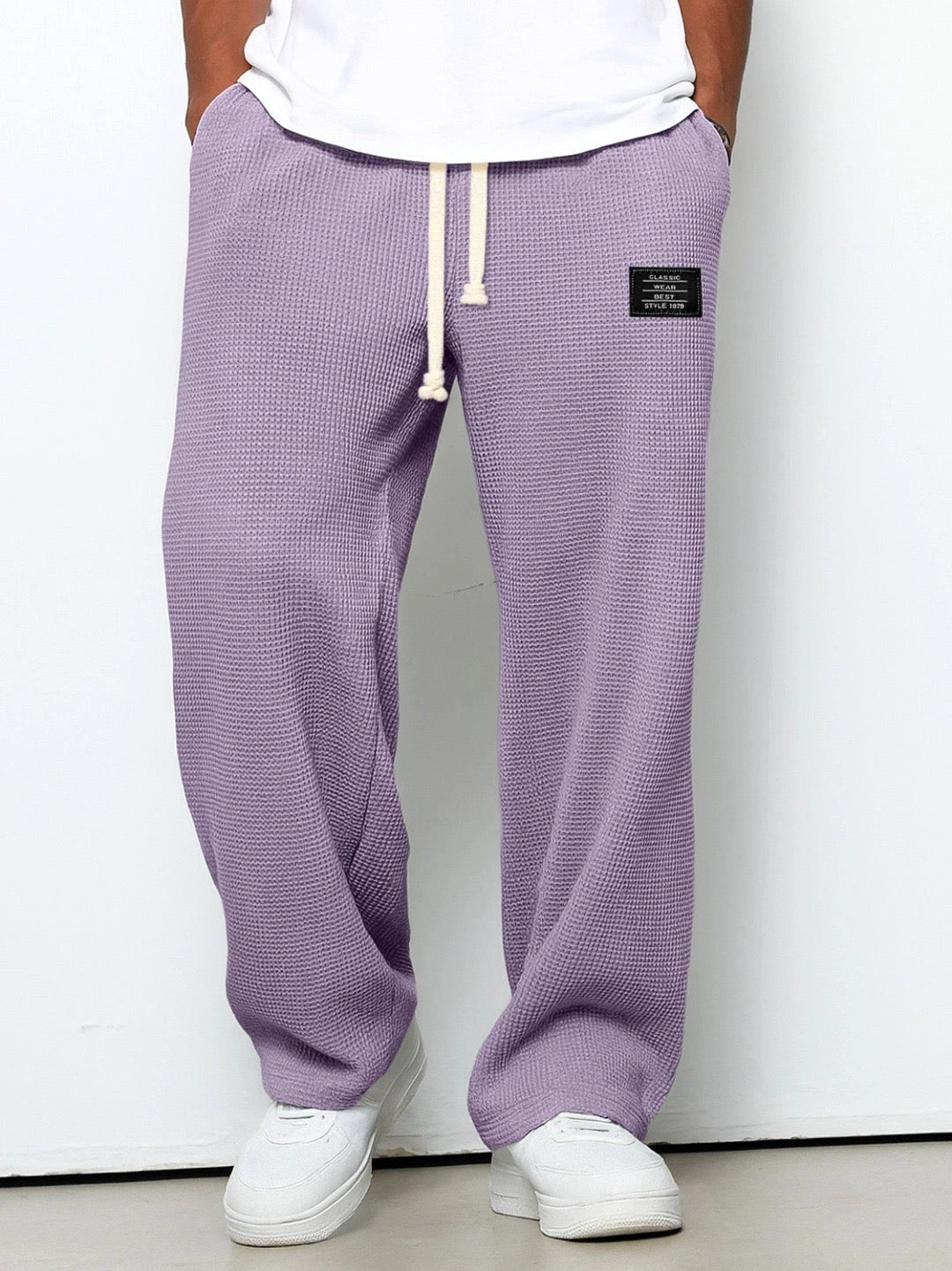 Graham | Women's Relaxed Lace Trousers, Straight-Leg Everyday Trousers | Everlasting Boutique