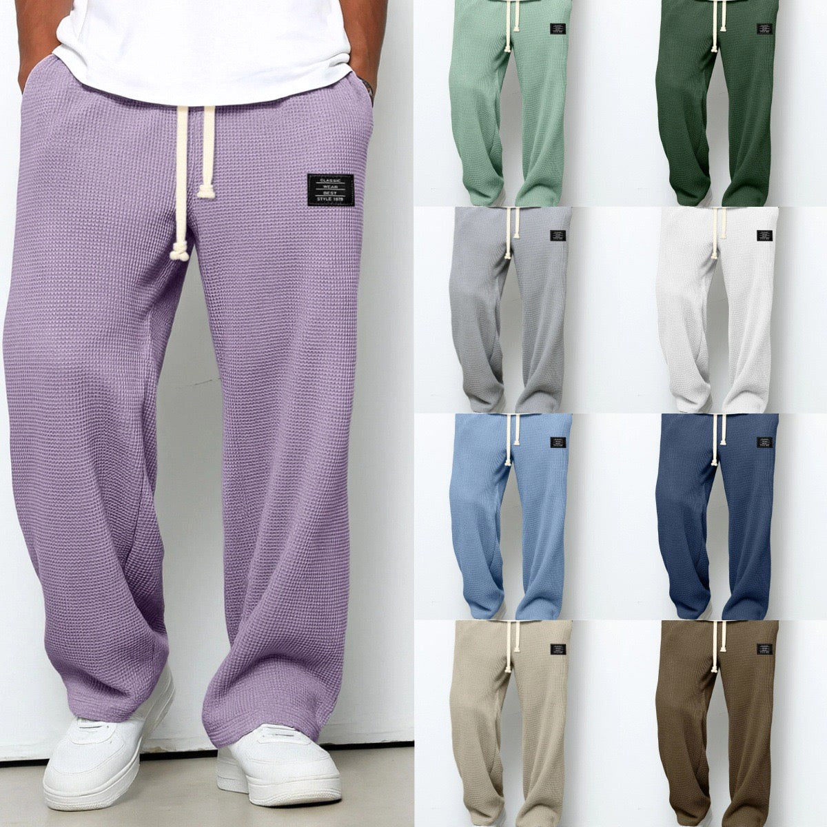 Graham | Women's Relaxed Lace Trousers, Straight-Leg Everyday Trousers | Everlasting Boutique