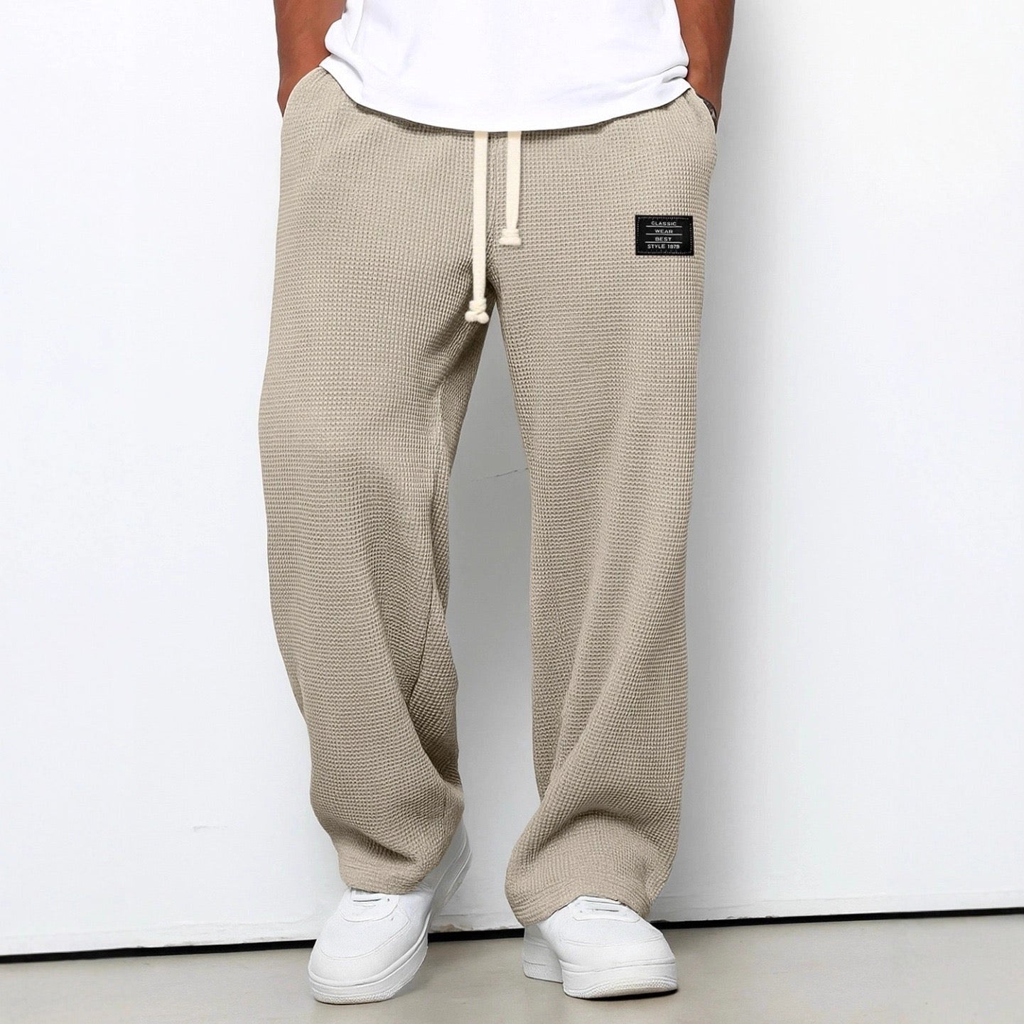 Graham | Women's Relaxed Lace Trousers, Straight-Leg Everyday Trousers | Everlasting Boutique