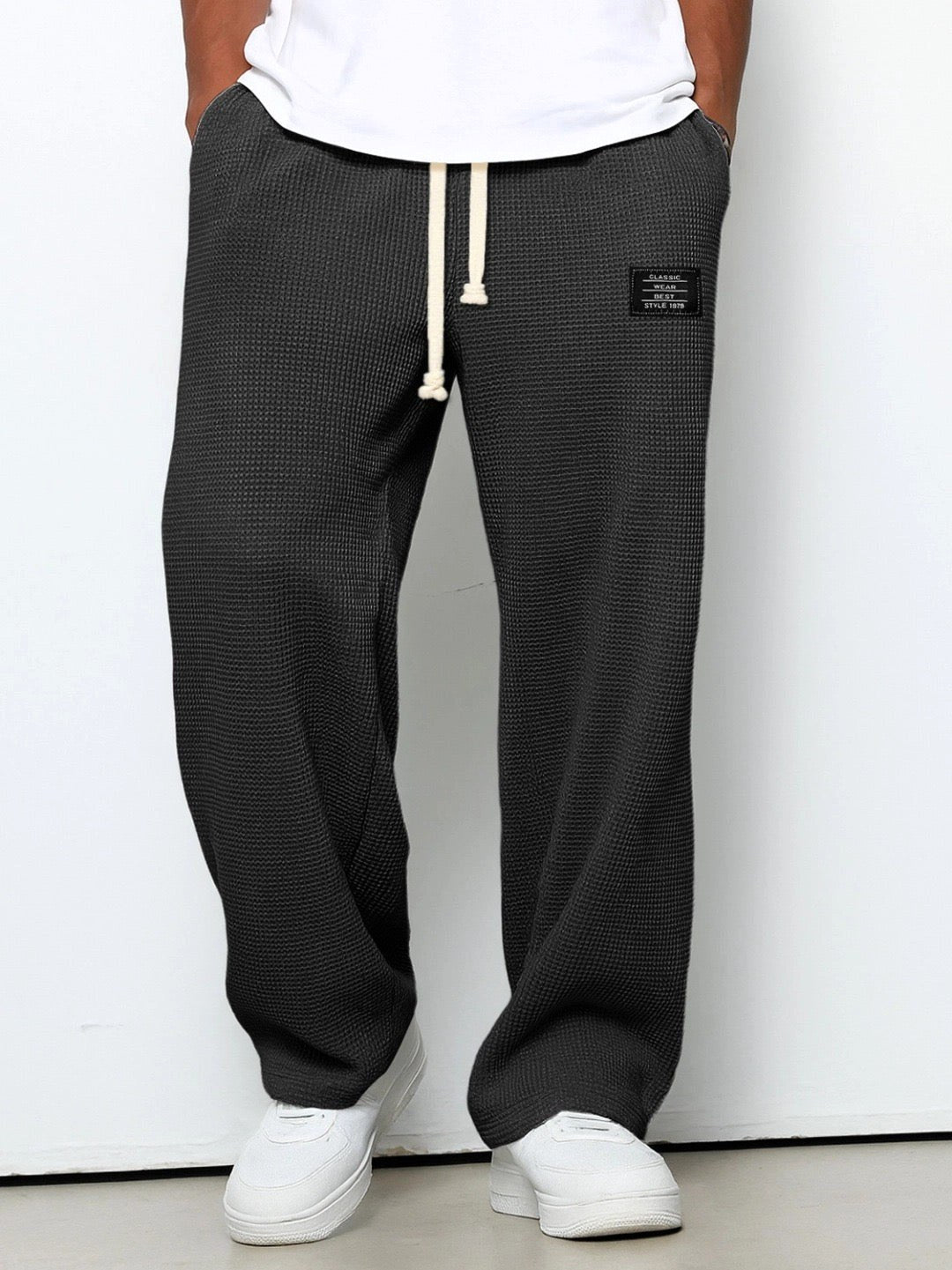 Graham | Women's Relaxed Lace Trousers, Straight-Leg Everyday Trousers | Everlasting Boutique