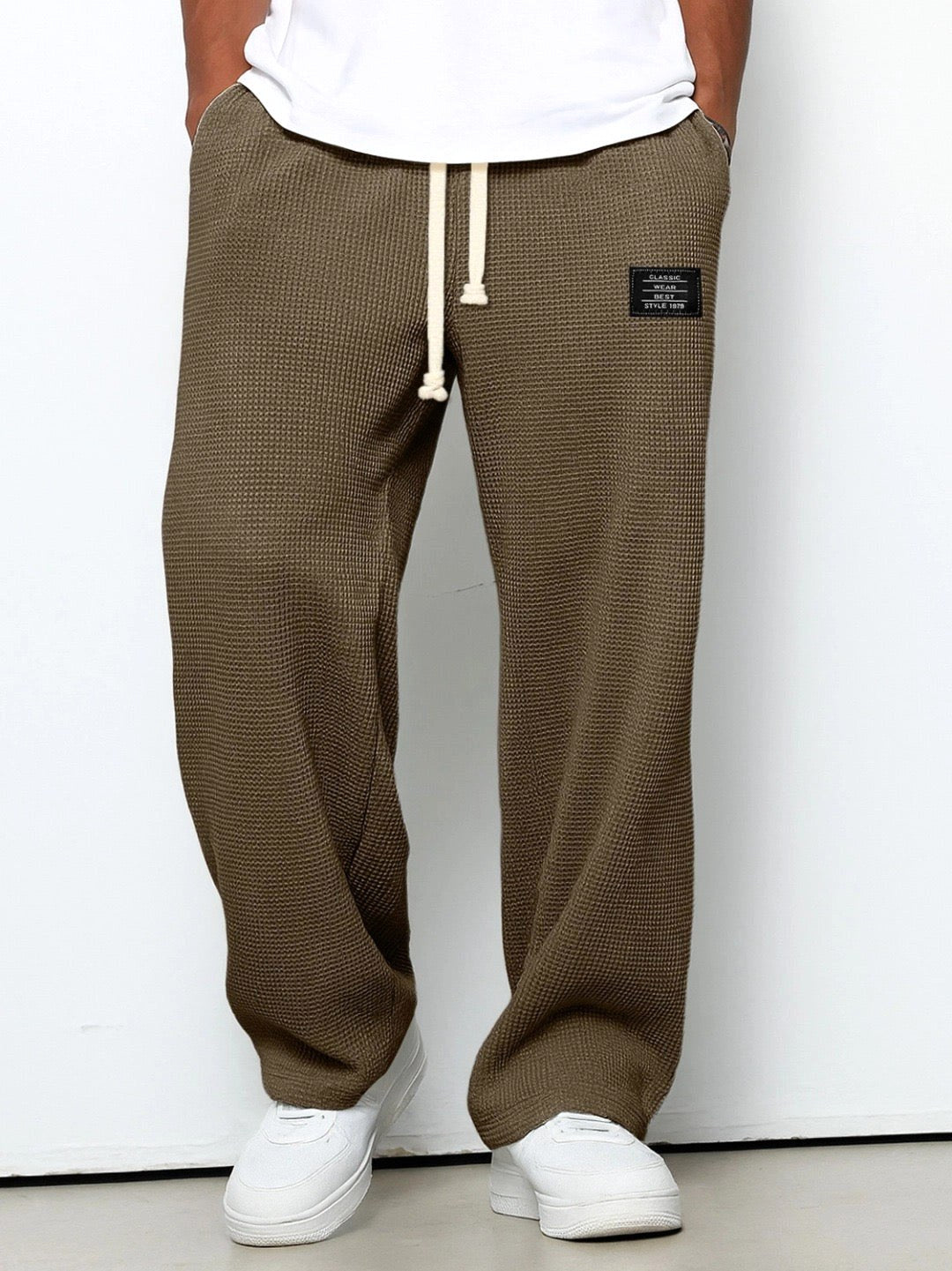 Graham | Women's Relaxed Lace Trousers, Straight-Leg Everyday Trousers | Everlasting Boutique