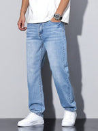 Gregory | Men's Cotton-Blend Pants in Solid Colour, Relaxed-Fit Jeans | Everlasting Boutique