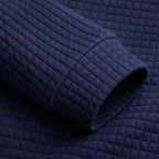 Günter | Men's Waffle-Piqué Polo Shirt with Check Pattern, Classic Polo Shirt | Everlasting Boutique | Grey