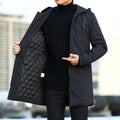 Hans | Men's Weatherproof Coat with Padding, Modern Winter Coat | Everlasting Boutique | Black